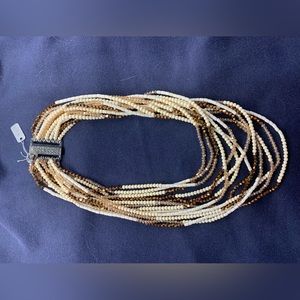 Beaded 13 strand necklace! Brand new from my closed store! Rhinestone clasp!
